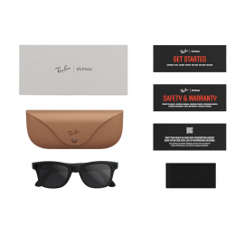 Умные очки Ray-Ban Meta* Wayfarer Gen 2 Shiny Black, Солнцезащитные линзы G-15 Green (RW4012), размер L